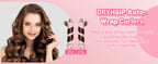Dryhsip 5 in 1 Hot Air Brush Hair Dryer Styler,Negative Ion Blow Dryer with Curling Wand, Straightener & Volumizer for All Hair Types (Sakura)