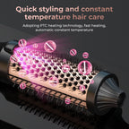Thermal round brush with multiple heat settings for curling and adding volume