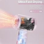 5 in 1 Hair Dryer Brush Set - Pink