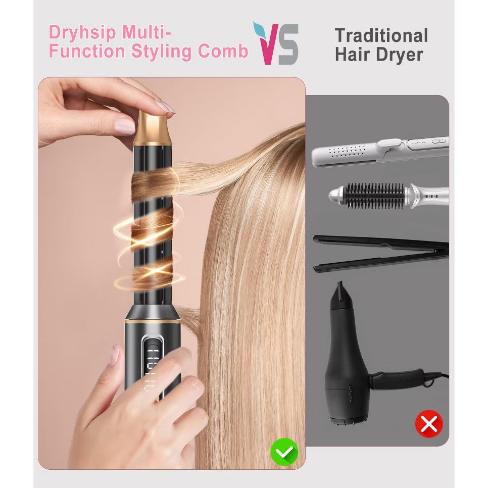 5-in-1 Hot Air Brush Styler for Women with Ionic Technology