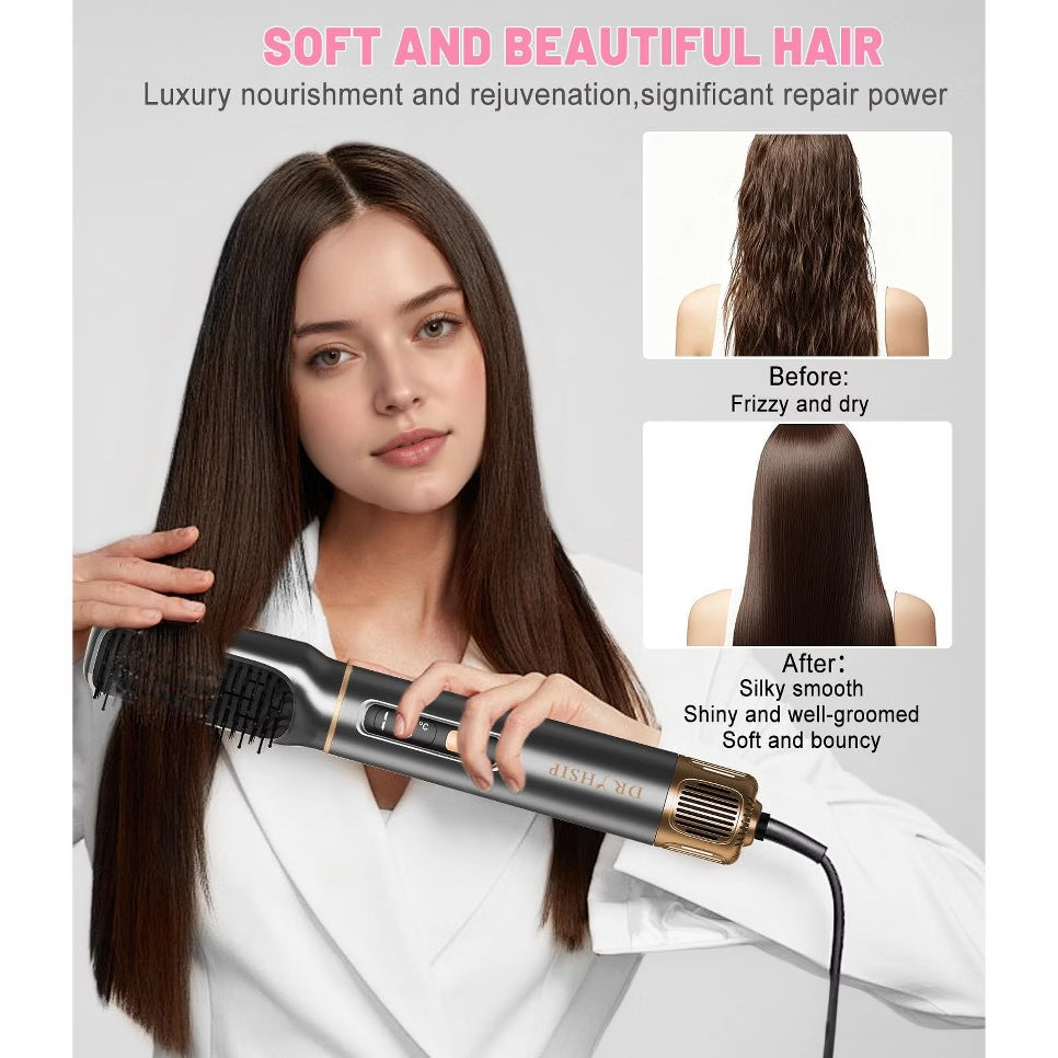 5-in-1 Hot Air Brush Styler for Women with Ionic Technology
